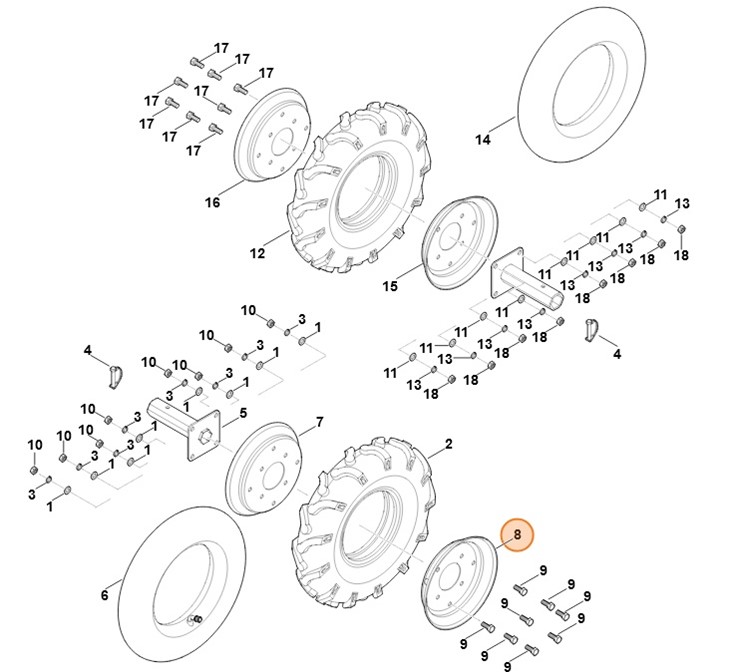 Zewnętrzna część obręczy koła, Stihl 62517442001