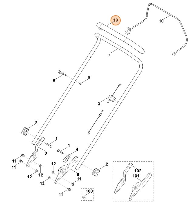 Uchwyt, Stihl 63647900500