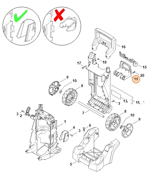 Uchwyt do węża, Stihl 49507926300