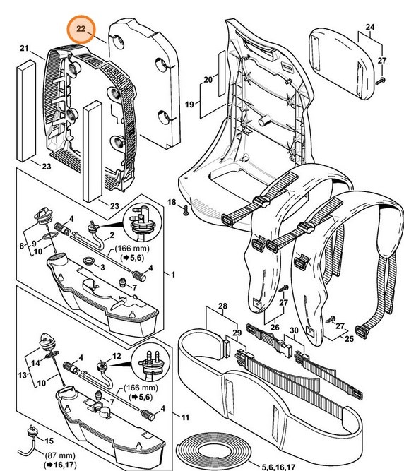 Wkładka tłumiąca, Stihl 42827063210