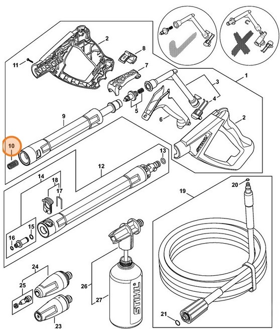 Sprężyna, Stihl 49505022000