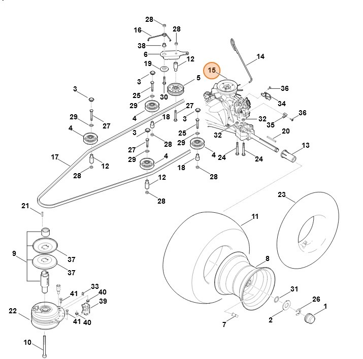 Przekładnia T2-CHBF-2X3C-17X1, Stihl 61656400100