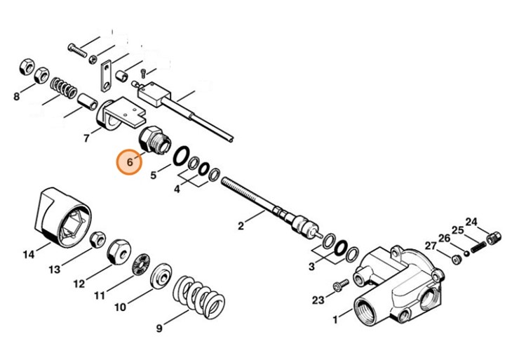 Prowadzenie tłoka, Stihl 47225110400