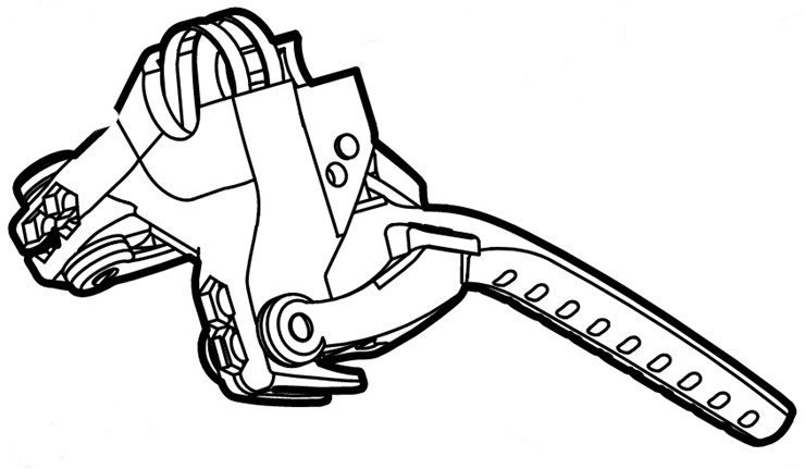 Dźwignia lewa, Stihl 62517103501