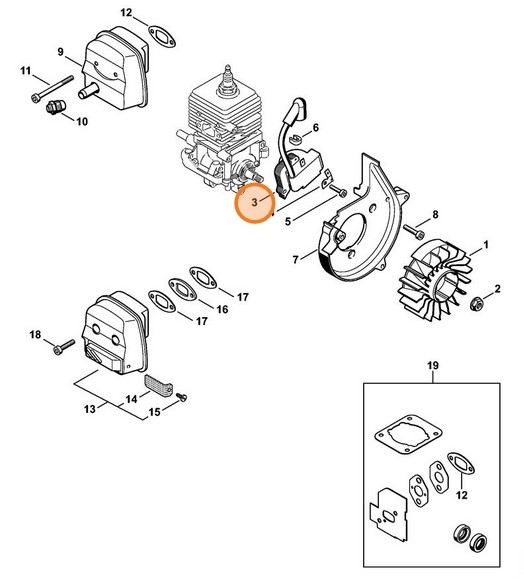 Moduł zapłonowy, Stihl 42294001300