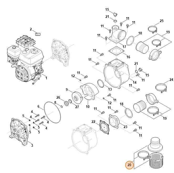 Zestaw filtrów, Stihl VB050073400