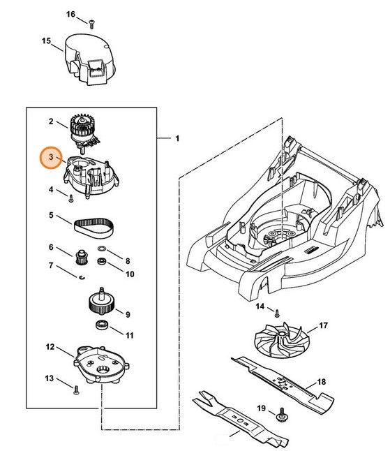 Obudowa przekładni, Stihl 63206410300
