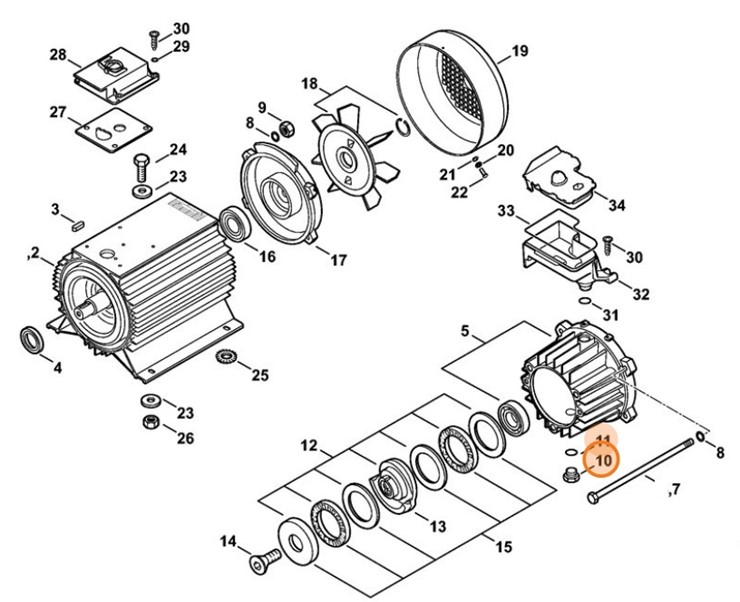 Śruba zamykająca, Stihl 47807002300