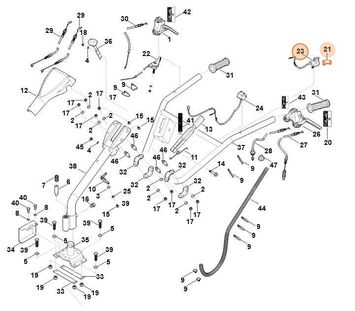 Wyłącznik zatrzymujący, Stihl 62514300201