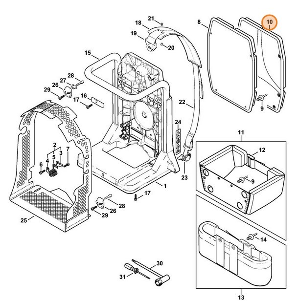 Wykładzina barkowa, Stihl 42037908001