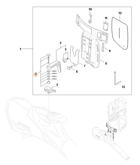 Zestaw elementów mocujących, Stihl BA010071300