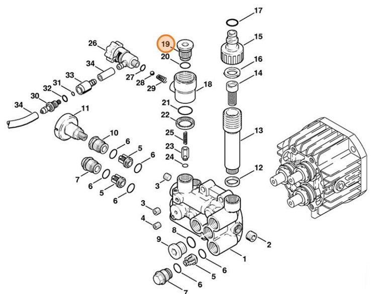 Śruba zamykająca, Stihl 47317085810