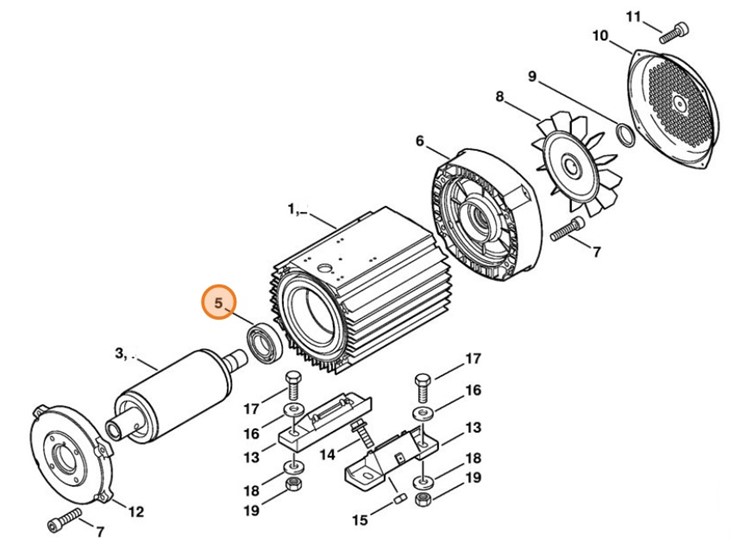 Łożysko toczne 6306-2Z, Stihl 95030038531