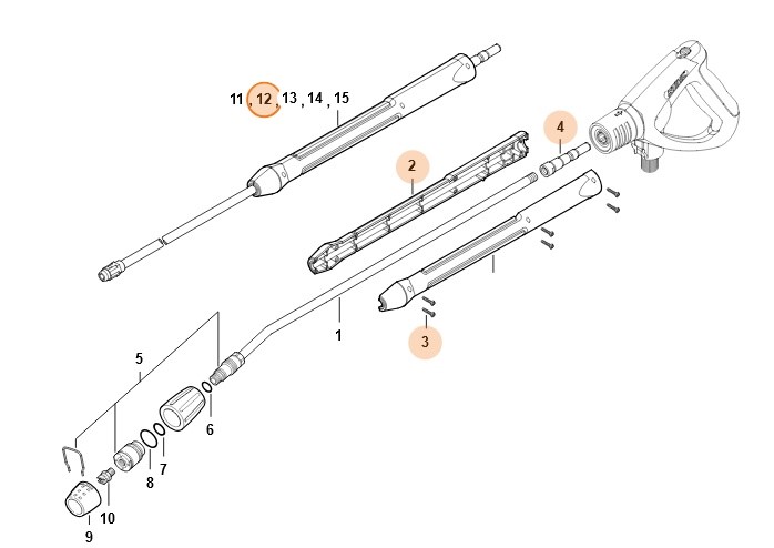 Lanca natryskowa 500 mm, Stihl 49255000961