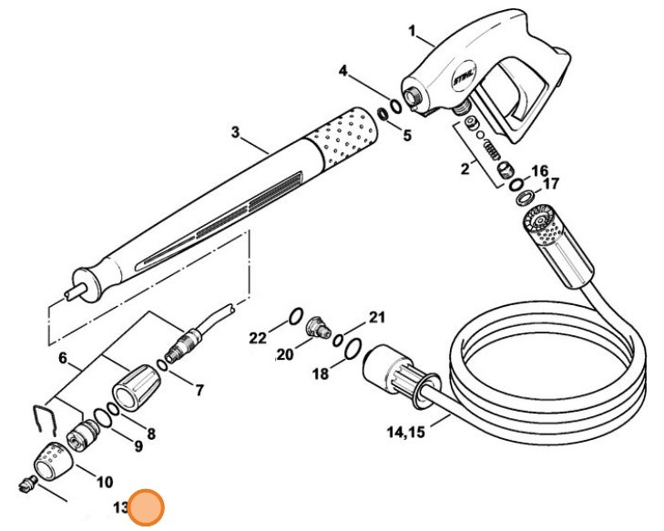 Dysza 2505, Stihl 49005021031