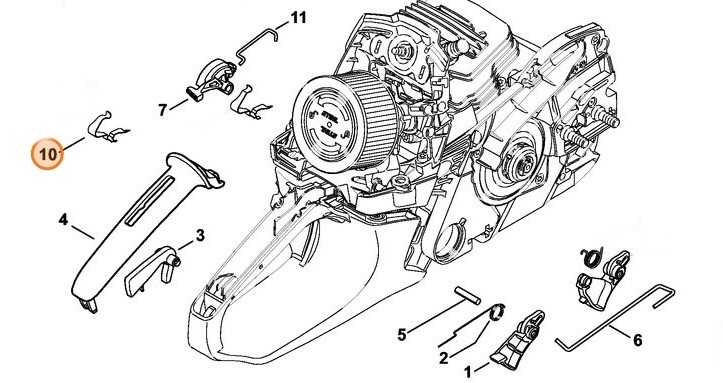 Sprężyna zestykowa, Stihl 11414421620