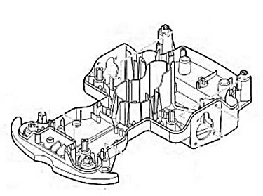 Dolna część obudowy, Stihl 63017008590