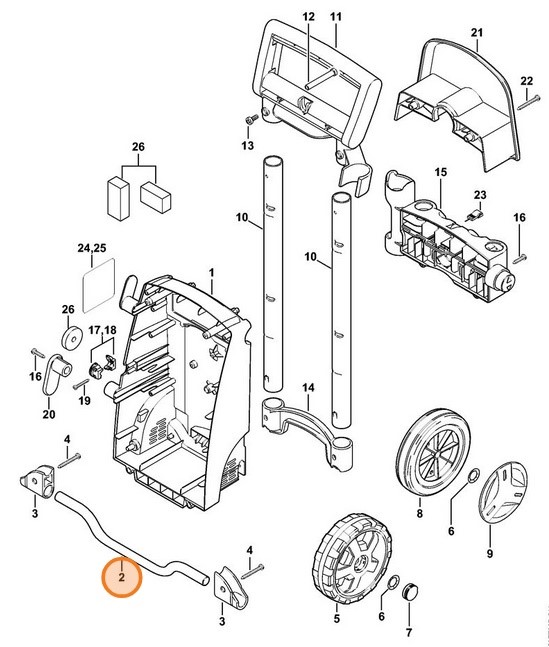 Oś, Stihl 47657917000