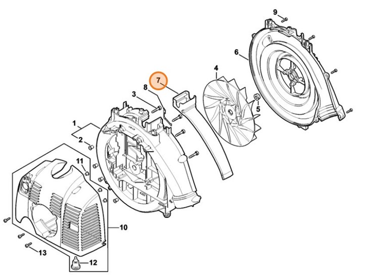 Sterowanie przepływem powietrza, Stihl 42447610801