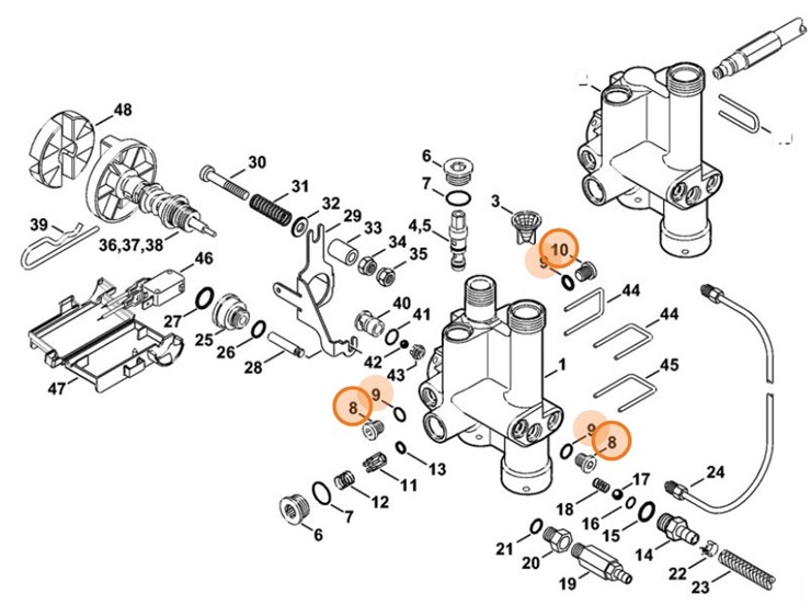 Śruba zamykająca, Stihl 47435100600