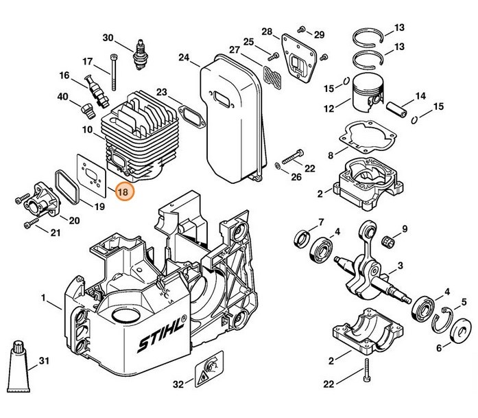 Uszczelka, Stihl 42211290902