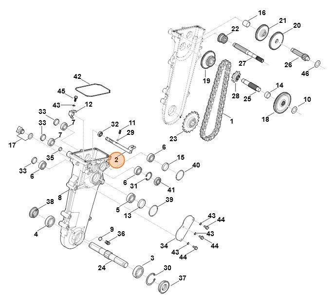 Wałek (wałek przełączający), Stihl 62506402600