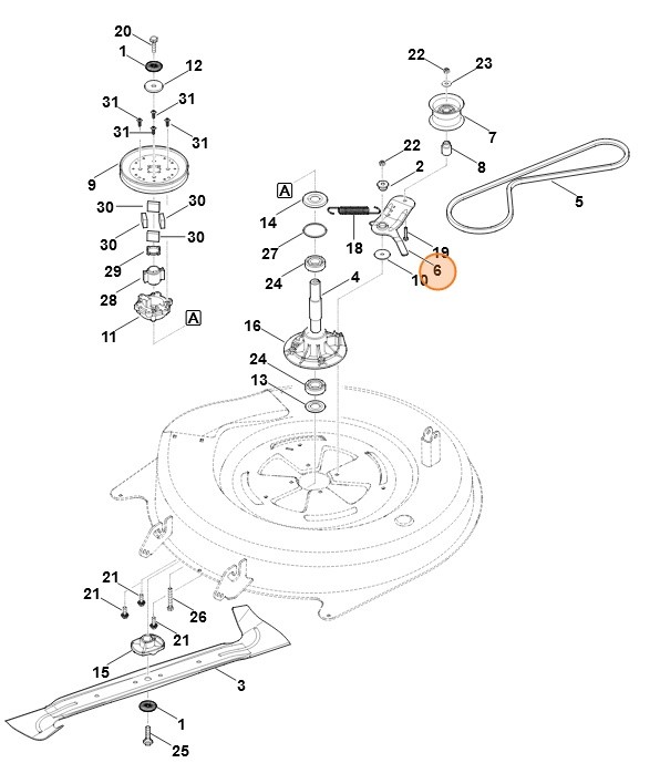 Ramię naprężające, Stihl 61407642601