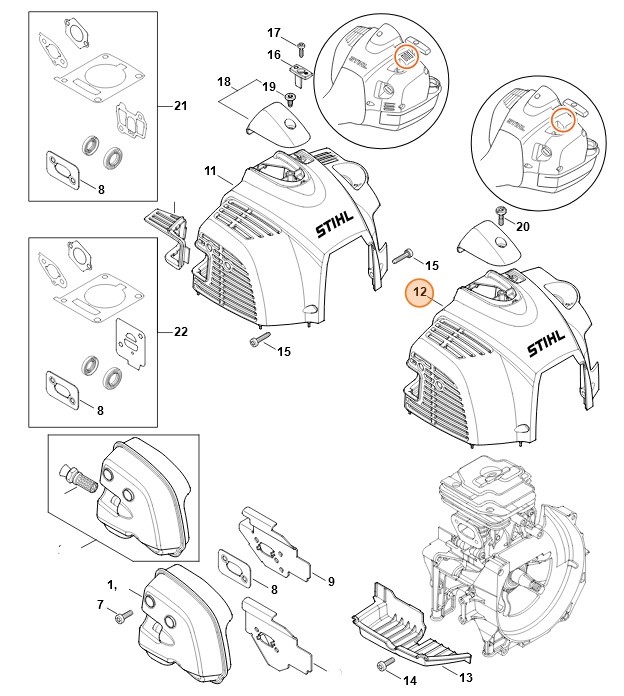 Pokrywa, Stihl 41470801600