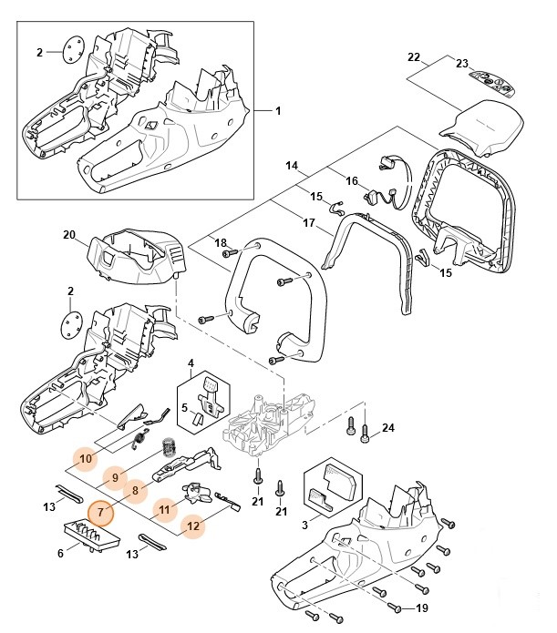 Zestaw elementów obsługowych, Stihl 45210073801