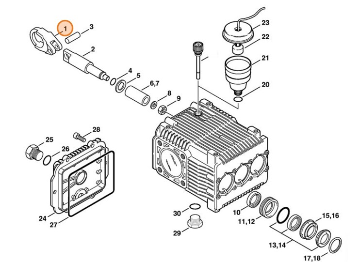 Korbowód, Stihl 47707011700