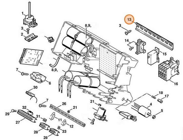 Szyna nośna 225 mm, Stihl 47244370910