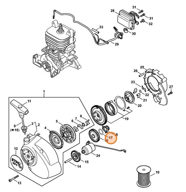 Tarcza pasowana 20x28x0,3, Stihl 92960211687