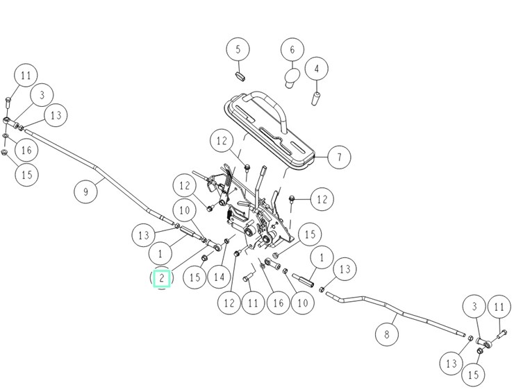 Drążek, Orec 80-1487-962-10 