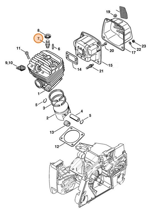 Zawór dekompresyjny, Stihl 11240209401