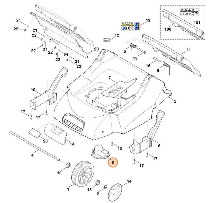 Pokrywa, Stihl 62907060711