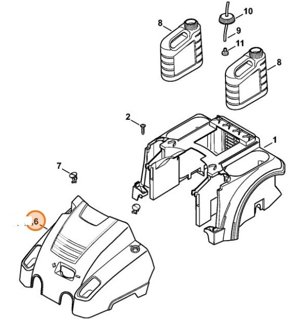 Pokrywa RE 462 PLUS, Stihl 47807062103