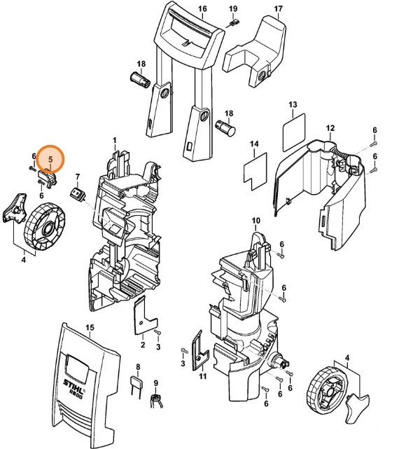 Ściągacz do wizania kabli, Stihl 47874312500