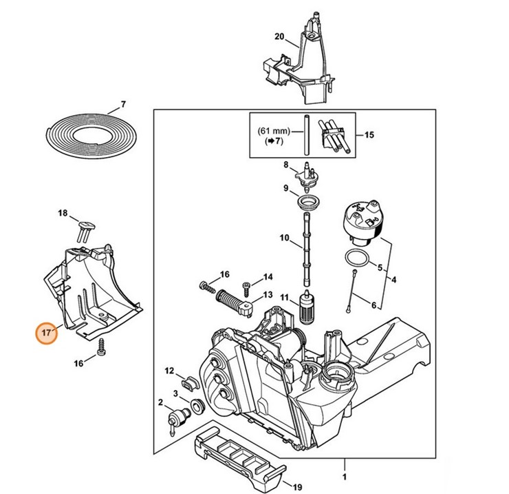 Sterowanie przepływem powietrza, Stihl 42501416300
