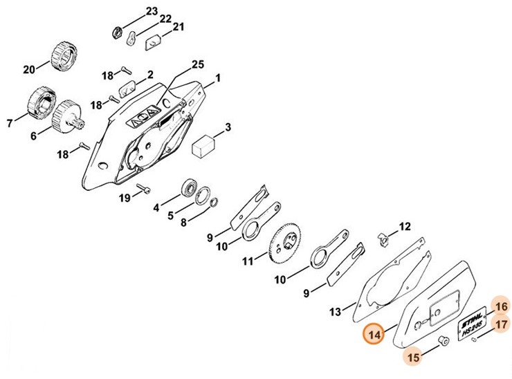 Pokrywa przekładni, Stihl 42136405800