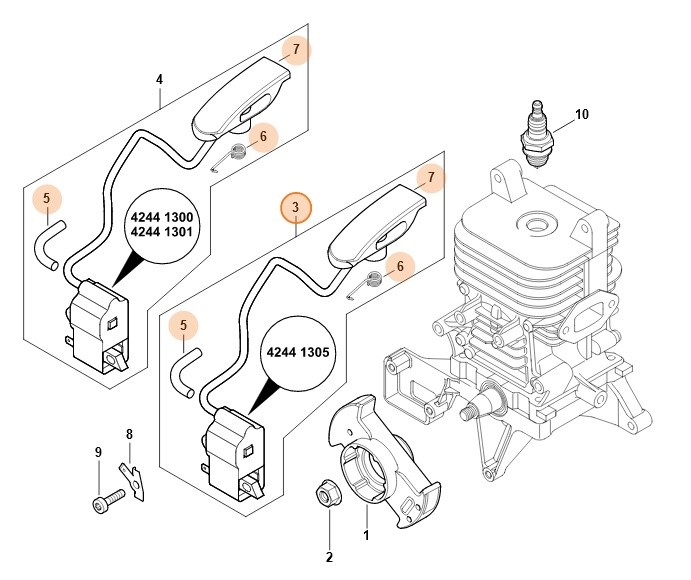 Moduł zapłonowy, Stihl 42444001303