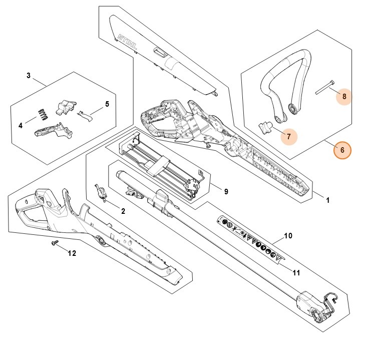 Uchwyt ramieniowy, Stihl FA107901200
