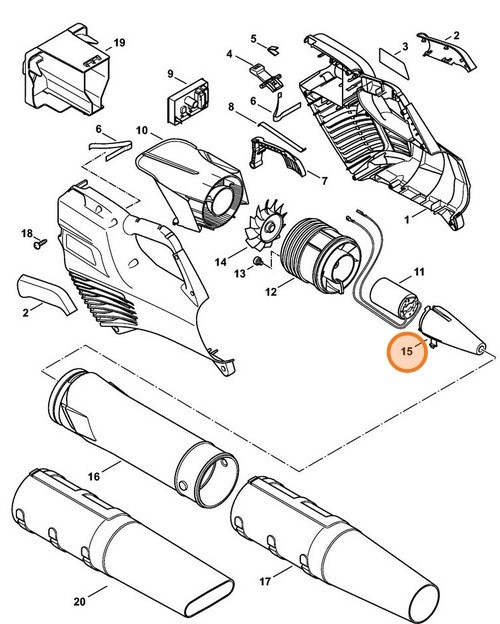 Stożek dyszy wylotowej, Stihl 48667610300