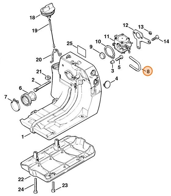 Przewód impulsowy, Stihl 11216479400