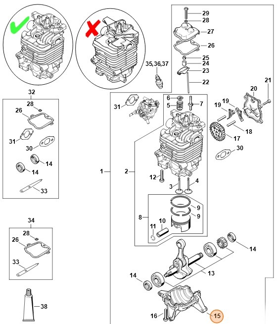 Misa korbowa, Stihl 42820212503