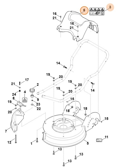 Pokrywa, Stihl 63617062106