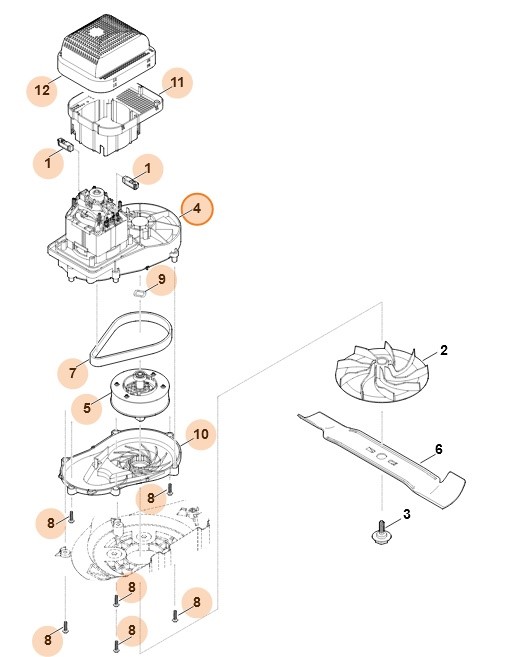 Silnik elektryczny 230V (1,2kW), Stihl 63206000201