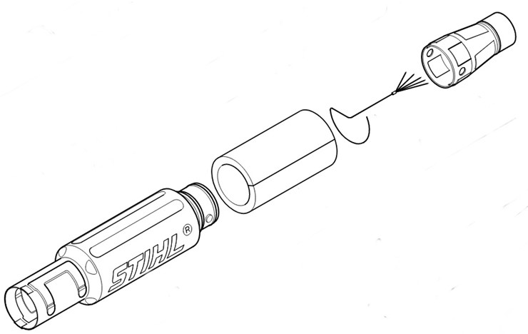 Zestaw rury dmuchawy BR 500, Stihl 42820071012