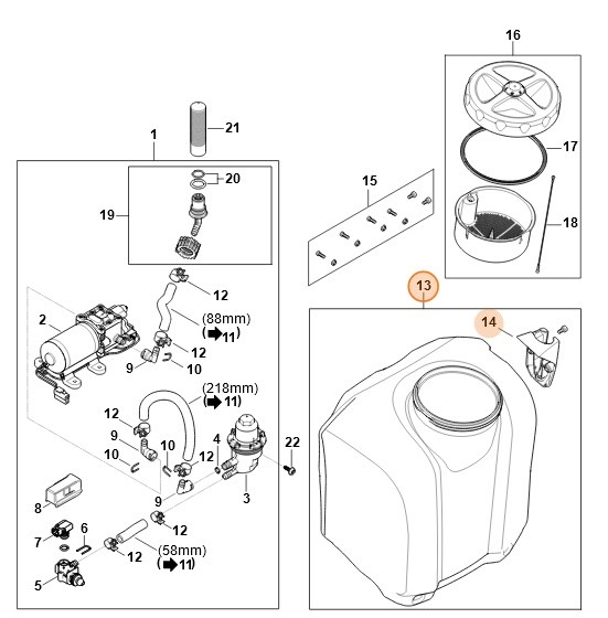 Pojemnik, Stihl 48547000801