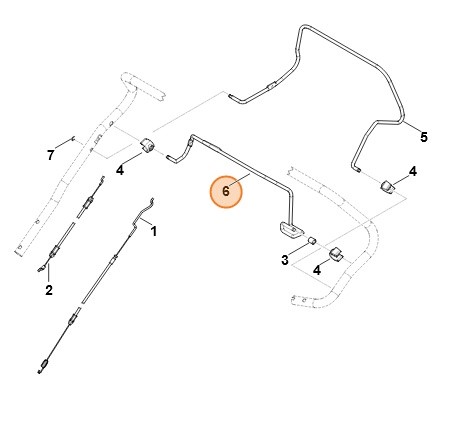 Dźwignia włączająca, Stihl 63647640210
