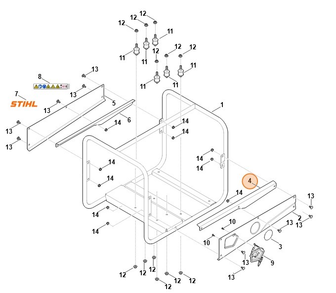 Osłona blaszana, Stihl VB057631600